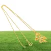 Micro Inlaid Zircon Dragon Pendant Chain 18k Yellow Gold Filled Fashion Womens Mens Pendant Necklace 2763388