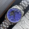 Men luxury designer Automatic mechanical watch 42mm Mens auto moon phase calendar stainless metal band 3 hands Watches O64