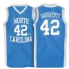 Nikivip Brad Daugherty # 42 North Carolina Tar Heels College Retro Maglia da basket da uomo Ed personalizzata con qualsiasi numero Nome maglie