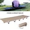 Outdoor Pads Portable Foldable Camping Bed Single Folding 150kg Load bearing Aluminum 231202