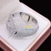 Mode Stijlen Pass Tester Sier Vergulde VVS Moissanite Dimoand Custom Hip Hop Mannen Pinky Diamond Iced Out Ring