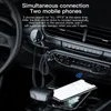 Bluetooth 5.0 transmissor de áudio do carro sem fio bluetooth transmissor fm aux receptor áudio mp3 player carro kit handsfree