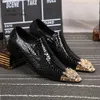 Dress Shoes Summer business dress men's shoes black snake embossed Genuine leather shoes dragon head pointed party Trend wedding shoes 231201