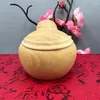 Decorative Figurines Yaibai Boxwood Carving Round And Kind Big Belly Maitreya Buddha Happy Smile Hand Piece Home Car Decoration Statue