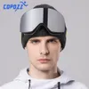 Skibril COPOZZ Merk Mannen Vrouwen dubbele lagen grote Snowboard Antifog UV400 Skate Skiën 231202