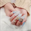 Nail Art Decorations 4 pièces/lot noël rotatif flocon de neige Zircon alliage Nail Art cristal métal manucure ongles accessoires bricolage décoration des ongles charmes 231202