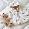 Kleidung Sets Baby Cape Korean Style Baby Kleidung Netzwerk Decke Umhang Windbrecher für Neugeborene Säugling Spring Jacke Mädchen Boy Mantel Mutter Kidl231202