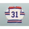 Personnalisé ERNIE WAKELY 31 WHA 1975-76 SAN DIEGO MARINERS MAILLOT DE HOCKEY À DOMICILE NOUVEAU Top Cousu S-M-L-XL-XXL-3XL-4XL-5XL-6XL