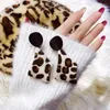 Boucles d'oreilles pendantes Vintage léopard en peluche pour femmes, boucles d'oreilles géométriques en ligne, bijoux d'oreille de tempérament de célébrité en ligne, vente en gros