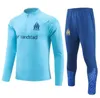 2023 2024 Marseille trascksuit HOMMES ET ENFANTS ensemble Football Soccer Training Suit 23/24 OM Survetement Maillot Foot Chandal MILIK PAYET veste de football maillot vestes