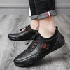 Dress Shoes Genuine Leather Octopus bean shoes For Men Fashion Flats Shoes walking sports loafer breathable outdoor Men's driving shoes 231201