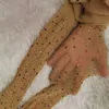 Vrouwen sokken vrouw sexy strass netto panty's hoog elastisch klein gaasgat visnet voor het geven van benen een dun uiterlijk