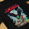 Men's T Shirts Budgie Band Never Turn Back On A Friend Men TShirt Doomsday Metal O Neck Tops Cotton Shirt Funny Top Quality