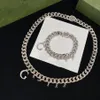 Letter Designer Naszyjnik Choker do unisex bransoletki Złoty łańcuch zaopatrzenie w urok stali nierdzewnej Bransoletka 3197