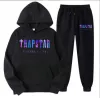 23 Tracksuit Mens Trapstar Track Suits Hoodie Basketball Football Rugby Tvådel med kvinnors långärmad hoodiejacka byxor CJG23080214GG4