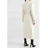 Kadın Ceketleri Kışla Kadın Yünlü Ceket Sashes Sıradan Tek Düğmesi Geniş Belli Yün Karışımları Ceket Palto Lady X-Long Coats 231201
