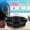 Baking Moulds 7 Cups Airfryer Silicone Muffin Pan Cupcake Mold for 3.5 to 5.8 L Air Fryer Accessories Non Stick Mini Cake Mould 231202