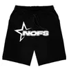 Shorts masculinos y2k nofs carta impressão calças curtas casual placa moda streetwear praia masculino calças esportivas oversize