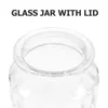 Opslagflessen Glazen luchtdichte pot Bus Tafelblad Graan met harthandvat Deksel Home Supply