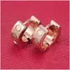 Stud Titanium Steel 18K Love Felring for Woman Exvqualite Prosta moda