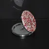 Compact Mirrors Shiny rhinestone small vanity mirror with circular flip cover folding flash mini handheld mirror fashionable Kawaii makeup mirror 231202