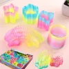 Autres fournitures de fête d'événement 12 pcs Mini Rainbow Magic Springs Assortiment multi-formes pour garçons filles fête d'anniversaire prix faveurs Goodie Bag Pinata cadeaux 231202