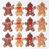 Feestdecoratie 12st Kerst Hangende Gingerbread Man Chef Beeldjes Boomornamenten