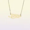 Pendant Necklaces Joy Name Necklace Personalised Stainless Steel Women Choker 18k Gold Plated Alphabet Letter Jewelry Friends Gift7214541