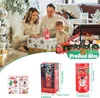 2024 Christmas Gift Toys for Kids with Lights Music Fi reworks Bubble Machine and DIY Stickers Christmas Bubble Machine for Party Reusable DHL