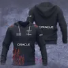 Sudaderas con capucha para hombre 2023/2024 Nuevas sudaderas del equipo de carreras de Fórmula Uno de F1 Último otoño e invierno Cremallera Impresión 3D Chaqueta de moda informal para carretera O6x7