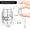Cremation Pendant Urns For Pet Human Stainless Steel Small Container Jar Funeral Casket Pets Memoria Urne Keepsake Urn For Ashes266b