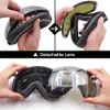 Ski Goggles Winter with Case for Men Women Double Layers AntiFog UV400 Motorcycle Snowboard Skiing Snow Sports Mask 231202