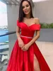 Urban Sexy Dresses Neues rotes Kleid mit einer Schulter SplitySexLong Brautjungfernkleider Sweet Memory Bride Guest Prom Graduation Vestidos Hochzeit Party Robe T231202