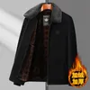 Gilet da uomo 2023Cappotto invernale con lana ispessita e ciniglia Business Casual Collo in pelliccia Moda antivento 231201