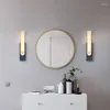 Wandlamp Modern Eenvoudig Marmeren Steen Slaapkamer Woonkamer Nachtkastje El Decor Verlichting Gangpad Trap Hal Licht