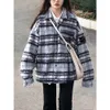 Herrenjacken Unitebridge Stone Heavyweight Woolen Plaid Classic Sleeve Badge Vibe High Street Herren- und Damen-Herbst-/Winterjacken Mantel