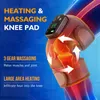 Foot Massager Eletric Knee Temperature Massager Leg Shoulder Heating Vibration Massage Elbow Joint Thermal Therapy Knee Pad Arthritis Relief 231202