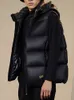 女性のベストはフード付きジャケットベストの女性冬の濃い暖かいノースリーブコート男性ブラックスリムウエストコートファッションカジュアル風プルーフ231201