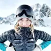 Skibrille Winter mit Etui für Männer Frauen Doppelschichten AntiFog UV400 Motorrad Snowboard Skifahren Schneesportmaske 2312022GYQ 2GYQ