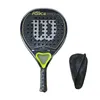 Теннисные ракетки 3K Padel Теннисная ракетка Professional Soft Face Carbon Fiber Soft EVA Face Paddle Теннисные спортивные ракетки с чехлом 231201