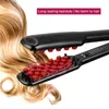 Stijltangen Haarijzer Keramisch 3D-raster Haarcrimper Professionele volumegevende krultang Maïspermanent Pluizige spalk Flat Iron Haarstylingtools 231201