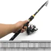 Fishing Accessories Rod and Reel Set 18m27m Carbon Fiber Max Pull 3kg Lure 52 1 Gear Ratio for Bass Pesca 231213