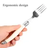 Dinnerware Sets Stainless Steel Knife Fork Spoon Kit Eating Utensils Tableware Steak Plastic