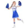 Cheerleading bonito cheerleaders traje vestido para meninas futebol bebê uniforme carnaval festa roupas 231201