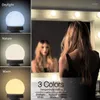 Vägglampor! LED Vanity Mirror Light USB Lighting Dimble Badrumsgåva för kvinnor