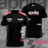 T-shirts pour hommes 2023/2024 Nouvelle F1 Formula One Racing Team Summer Aprilia Short Sportswear Rallye Impression 3D Respirant Séchage rapide Populaire O-cou Casual 3n71