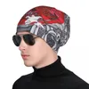 Berets Bonnet Chapéus Estilo Japonês Padrão Homens Mulheres Chapéu Fino Tatuagem Outono Primavera Quente Cap Street Skullies Beanies Caps