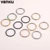 Neusringen Studs Vanku 10st Scharnierende Septum Clicker Segment Neusring Lip Oorkraakbeen Oor Helix Body Piercing Sieraden Stalen Ring Hoop 231201