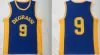 NCAA Herr Drake Jimmy Brooks #9 Degrassi Community School Basketball Jerseys Blue Moive Ed Shirts S-2XL
