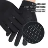 Gants de cyclisme chauffe-mains, Design épais, imperméable, mitaine de moto, gant thermique polyvalent, pêche, noir